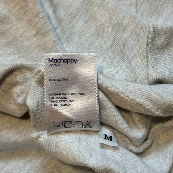 Madhappy x Snapchat Oversized Heavyweight Boxy Heather Gray T-Shirt Size M - Picture 6 of 6